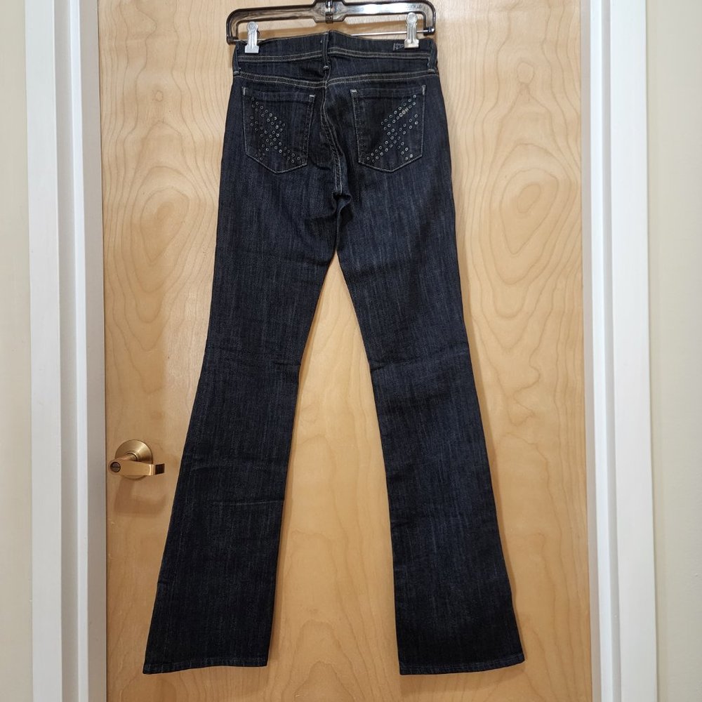 Citizens of Humanity Dark Blue Studded Flare Jeans